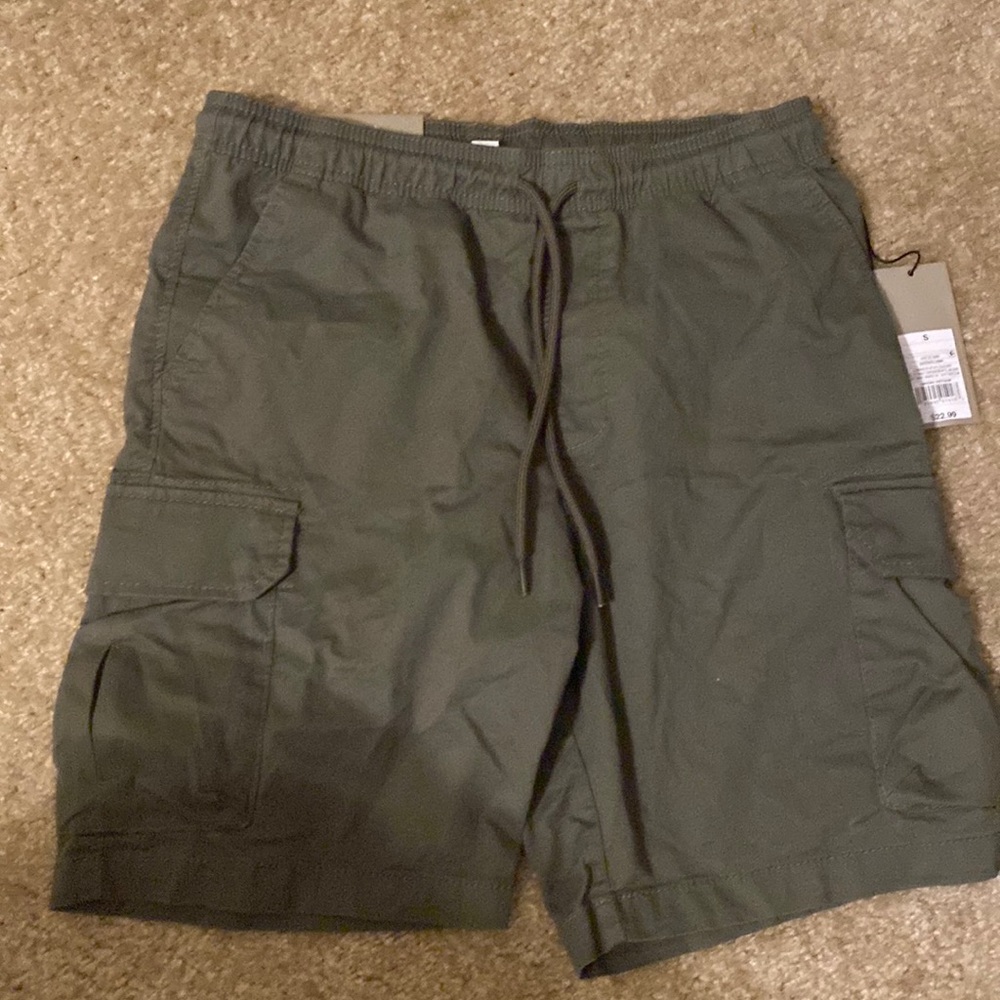 Goodfellow & Co Green Drawstring Cargo Shorts NWT